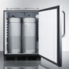 Built-In Kegerator For Use Under ADA Compliant Counters - SBC58BLBICSSADANK Summit Commercial