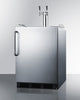 Built-In Kegerator For Use Under ADA Compliant Counters With Dual Tap Kit For Two 1/6 Kegs - SBC58BLBICSSADA Summit Commercial