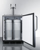 Built-In Kegerator For Use Under ADA Compliant Counters With Dual Tap Kit For Two 1/6 Kegs - SBC58BLBICSSADA Summit Commercial