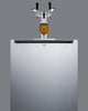 Built-In Kegerator For Use Under ADA Compliant Counters With Dual Tap Kit For Two 1/6 Kegs, Front Lock, And Two Tap Locks - SBC58BLBIADALock Summit Commercial
