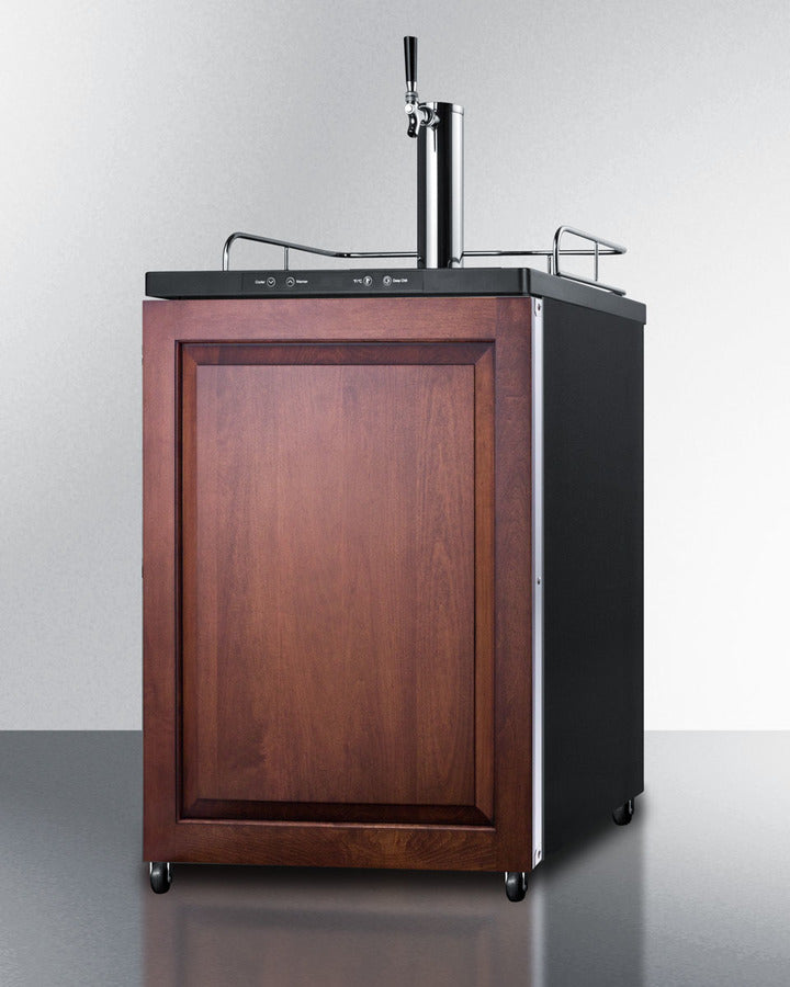 Built-In  Beer Dispenser, Auto Defrost With Digital Thermostat, Panel-Ready Door, And Black Cabinet - SBC635MBIIF Summit