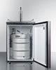 Built-In  Beer Dispenser, Auto Defrost With Digital Thermostat, Panel-Ready Door, And Black Cabinet - SBC635MBIIF Summit