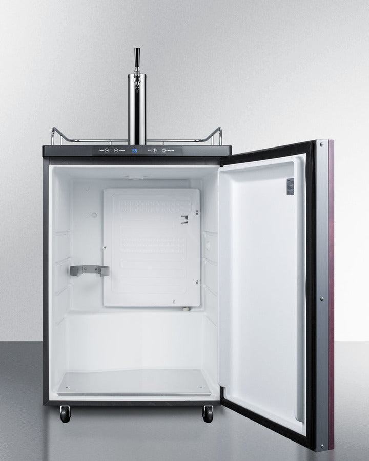 Built-In  Beer Dispenser, Auto Defrost With Digital Thermostat, Panel-Ready Door, And Black Cabinet - SBC635MBIIF Summit