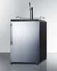 Built-In  Beer Dispenser, Auto Defrost With Digital Thermostat, Stainless Steel Door, Thin Handle, And Black Cabinet - SBC635MBISSHV Summit