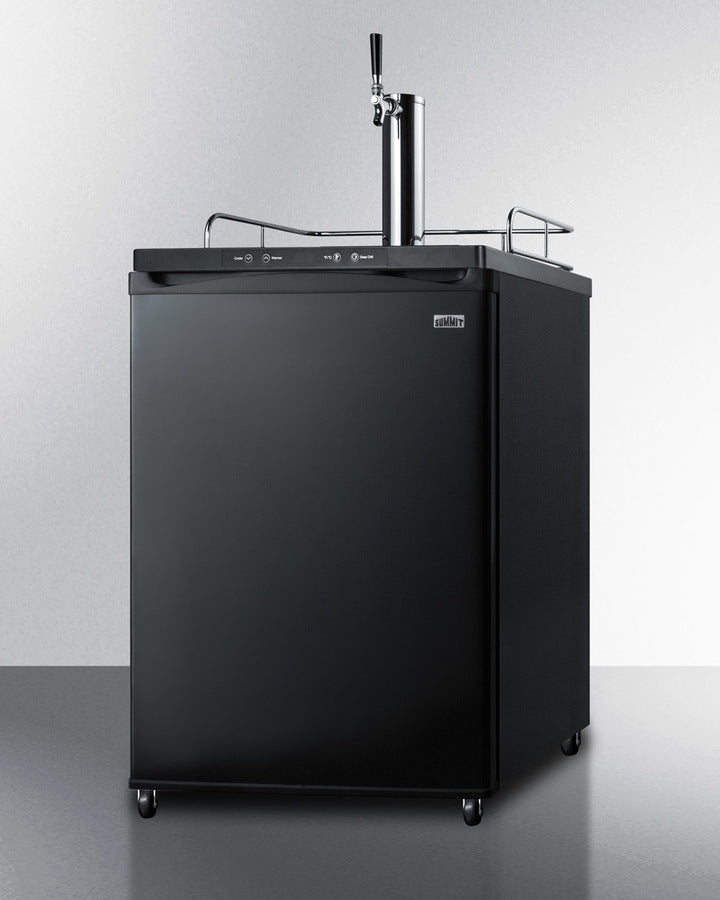 Built-In  Beer Dispenser, Auto Defrost With Digital Thermostat And Black Exterior Finish - SBC635MBI Summit