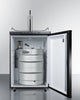 Built-In  Beer Dispenser, Auto Defrost With Digital Thermostat And Black Exterior Finish - SBC635MBI Summit