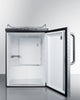 Built-In  Beer Dispenser, Auto Defrost With Digital Thermostat, Diamond Plate Door, And Tb Handle - SBC635MBINKDPL Summit