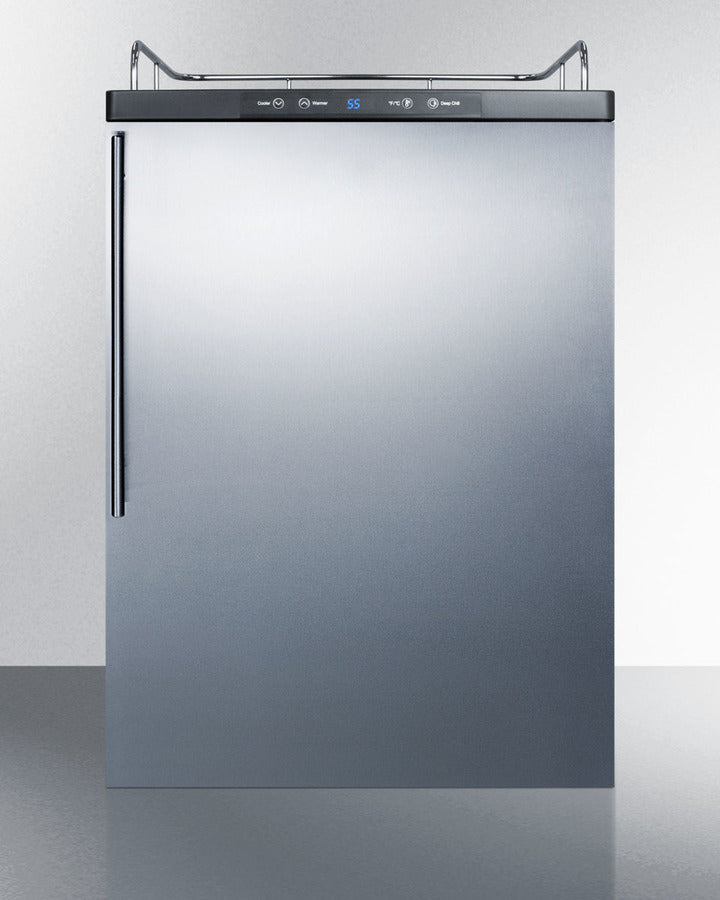 Built-In  Beer Dispenser, Auto Defrost With Digital Thermostat, Ss Wrapped Door, And Thin Handle - SBC635MBINKSSHV Summit