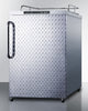 Freestanding  Outdoor Beer Dispenser, Auto Defrost With Digital Thermostat, Diamond Plate Door, Stainless Steel Wrapped Cabinet, And Towel Bar Handle - SBC635MOSNKDPL Summit