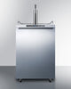 Freestanding  Outdoor Beer Dispenser, Auto Defrost With Digital Thermostat, Stainless Steel Wrapped Exterior, And Horizontal Handle - SBC635MOSHH Summit