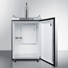 Freestanding  Outdoor Beer Dispenser, Auto Defrost With Digital Thermostat, Stainless Steel Wrapped Exterior, And Horizontal Handle - SBC635MOSHH Summit
