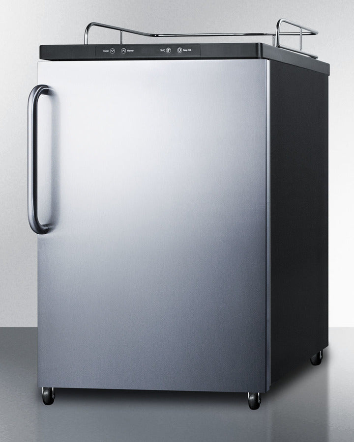 Built-In  Beer Dispenser, Auto Defrost With Digital Thermostat, Ss Wrapped Door, And Tb Handle - SBC635MBINKSSTB Summit