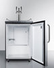 Freestanding  Beer Dispenser, Auto Defrost With Triple Tap Kit, Digital Thermostat And Stainless Steel Door - SBC635MSSTBTRIPLE Summit