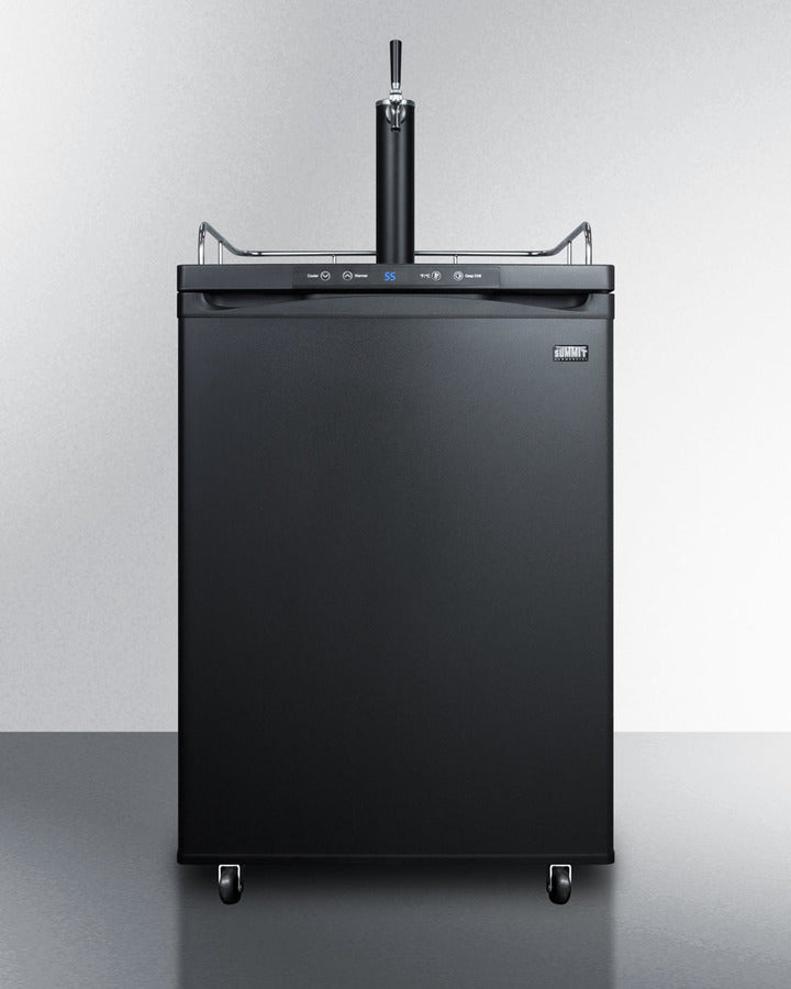 Freestanding  Beer Dispenser, Auto Defrost With Digital Thermostat And Black Exterior Finish - SBC635M Summit