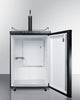 Freestanding  Beer Dispenser, Auto Defrost With Digital Thermostat And Black Exterior Finish - SBC635M Summit