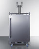 Built-In Commercially Approved Dual Tap Cold Brew Kegerator In Stainless Steel - SBC682CFTWIN Summit