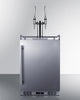 Built-In Commercially Approved Dual Tap Nitro Coffee Kegerator In Stainless Steel - SBC682NCFTWIN Summit