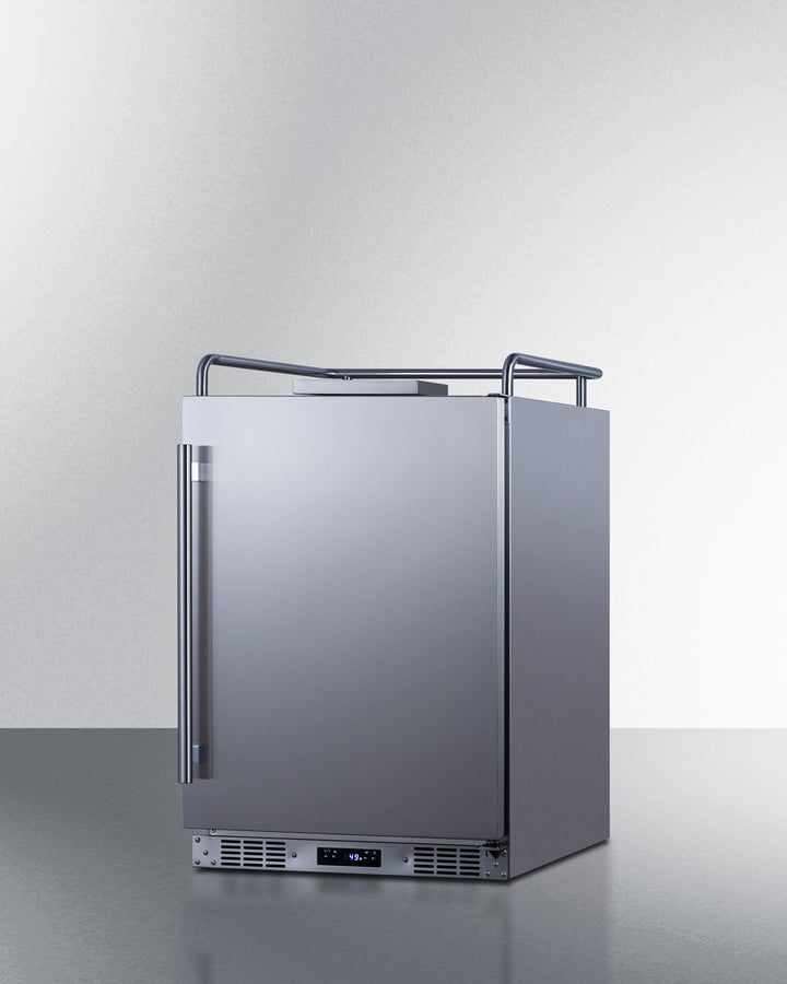 Built-In Commercially Approved Kegerator In Stainless Steel, No Tap Kit Included - SBC682NK Summit