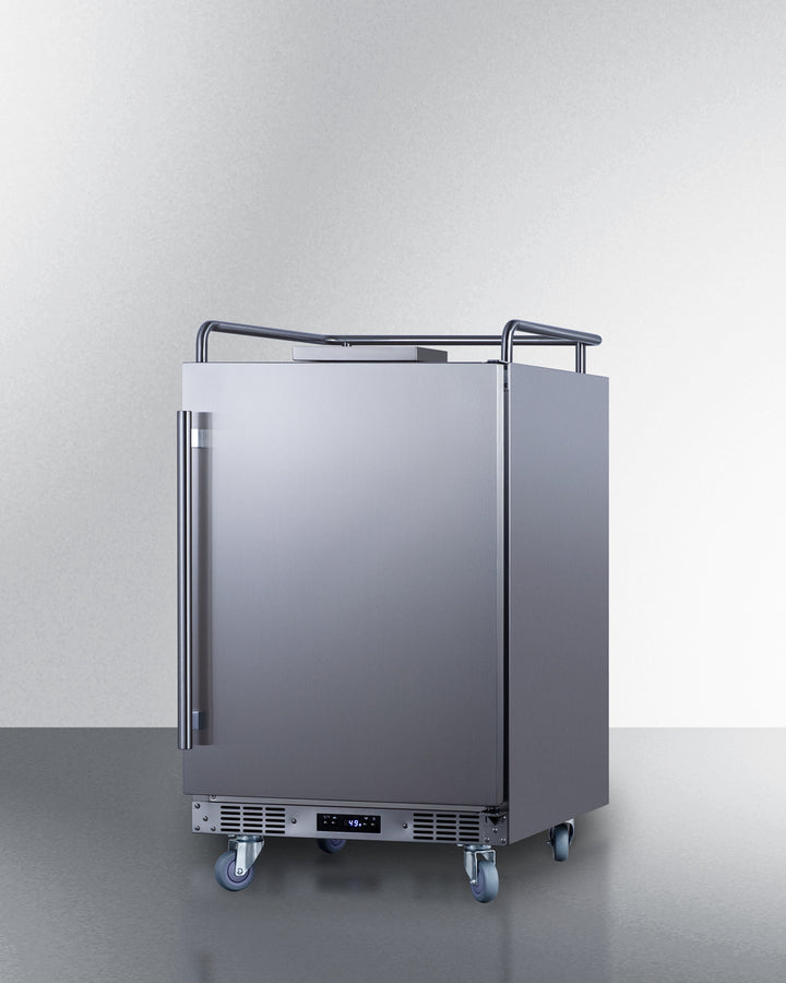 Built-In Commercially Approved Kegerator In Stainless Steel, No Tap Kit Included - SBC682NK Summit
