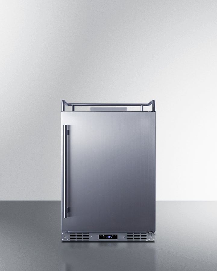 Built-In Commercially Approved Kegerator In Stainless Steel, No Tap Kit Included - SBC682NK Summit