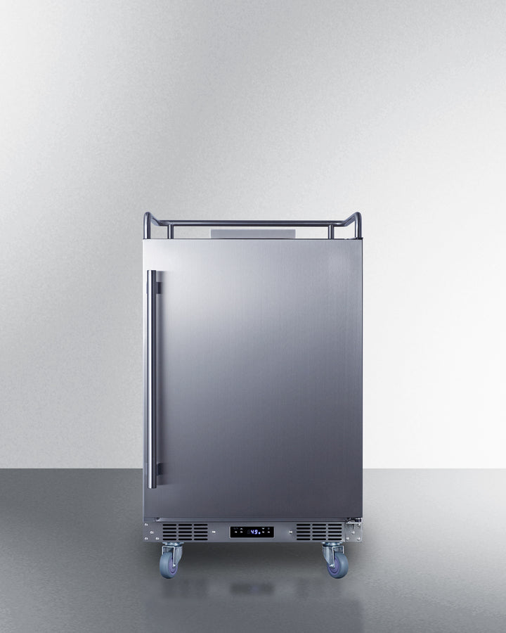 Built-In Commercially Approved Kegerator In Stainless Steel, No Tap Kit Included - SBC682NK Summit