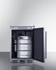 Built-In Commercially Approved Kegerator In Stainless Steel, No Tap Kit Included - SBC682NK Summit