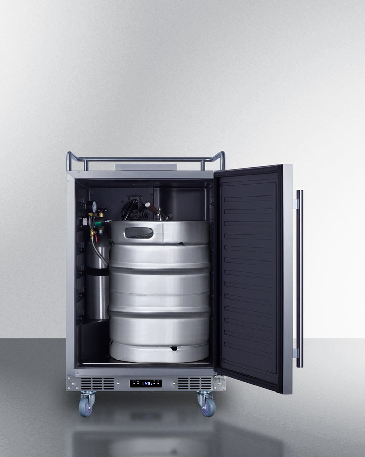Built-In Commercially Approved Kegerator In Stainless Steel, No Tap Kit Included - SBC682NK Summit
