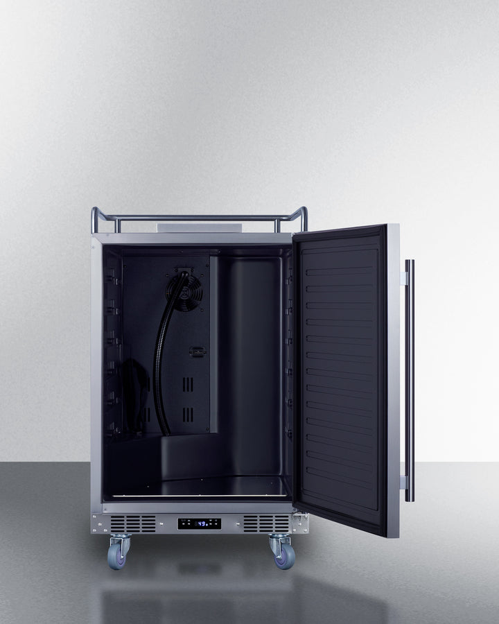 Built-In Commercially Approved Kegerator In Stainless Steel, No Tap Kit Included - SBC682NK Summit