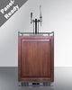 Built-In Commercially Approved Dual Tap Combo Cold Brew And Nitro Coffee Kegerator In Stainless Steel With Panel-Ready Door - SBC682PNRCMTWIN Summit