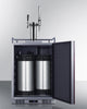 Built-In Commercially Approved Dual Tap Combo Cold Brew And Nitro Coffee Kegerator In Stainless Steel With Panel-Ready Door - SBC682PNRCMTWIN Summit