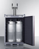 Built-In Commercially Approved Dual Tap Wine Kegerator In Stainless Steel With Panel-Ready Door - SBC682PNRWKDTWIN Summit