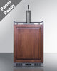 Built-In Undercounter Single Tap Beer Kegerator In Complete Stainless Steel With Panel-Ready Door - SBC682PNR Summit