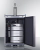 Built-In Undercounter Single Tap Beer Kegerator In Complete Stainless Steel With Panel-Ready Door - SBC682PNR Summit