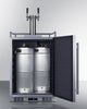 Built-In Commercially Approved Dual Tap Wine Kegerator In Stainless Steel - SBC682WKDTWIN Summit