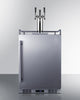 Built-In Undercounter Outdoor Triple Tap Beer Kegerator In Complete Stainless Steel - SBC683OSTRIPLE Summit