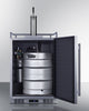 Built-In Undercounter Outdoor Single Tap Beer Kegerator In Complete Stainless Steel - SBC683OS Summit