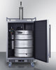 Built-In Undercounter Outdoor Single Tap Beer Kegerator In Complete Stainless Steel - SBC683OS Summit