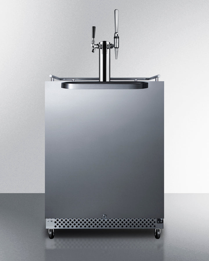Commercial Indoor/Outdoor Combination Cold Brewith Nitro-Infused Coffee Dispenser With Twin Tap Kit Included - SBC696OSCMTWIN Summit Commercial