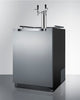 Commercial Indoor/Outdoor Beer Dispenser With Dual Tap Kit And 2 Taplocks Included - SBC696OSTWINTL Summit Commercial