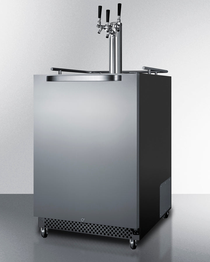 Commercial Indoor/Outdoor Beer Dispenser With Triple Tap Kit Included - SBC696OSTRIPLE Summit Commercial