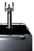 Commercial Indoor/Outdoor Beer Dispenser With Triple Tap Kit Included - SBC696OSTRIPLE Summit Commercial