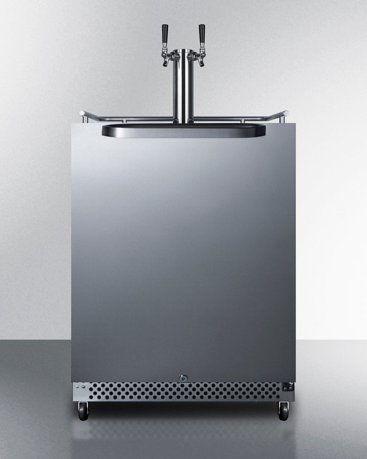 Commercial Indoor/Outdoor Cold Brew Coffee Dispenser With Dual Tap Kit Included - SBC696OSCFTWIN Summit Commercial