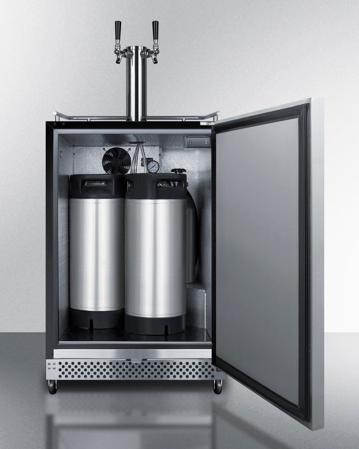 Commercial Indoor/Outdoor Cold Brew Coffee Dispenser With Dual Tap Kit Included - SBC696OSCFTWIN Summit Commercial