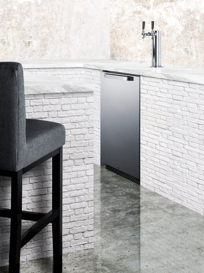 Commercial Indoor/Outdoor Wine Dispenser With Dual Tap Kit Included - SBC696OSWKDTWIN Summit Commercial