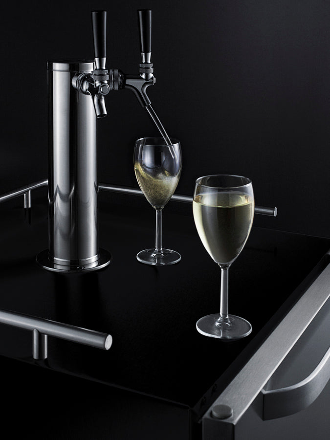 Commercial Indoor/Outdoor Wine Dispenser With Dual Tap Kit Included - SBC696OSWKDTWIN Summit Commercial