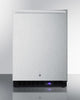 Frost-Free Outdoor Freezer In Complete Stainless Steel, With Icemaker, Digital Thermostat, Horizontal Handle, And Lock - SPFF51OSCSSHHIM Summit