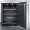 Frost-Free Outdoor Freezer  With Black Cabinet, Stainless Steel Door, Digital Thermostat, LED Lighting, And Lock - SPFF51OS Summit
