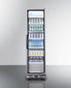 Commercial Glass Door Beverage Center In Slim Fit With Stainless Steel Interior & Exterior, Right Hand Door Swing - SCR1104RH Summit Commercial