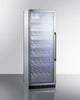 Commercial Full-Size Wine Cellar With Champagne Style Shelving - SCR1401LHCHCSS Summit Commercial