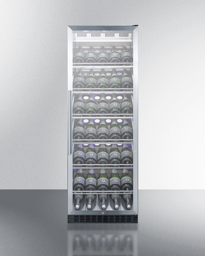 Commercial Full-Size Wine Cellar With Champagne Style Shelving - SCR1401CH Summit Commercial